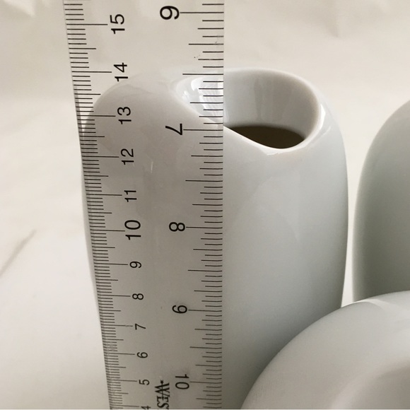 Vintage The Toscany Collection Japan 3 Porcelain Bud Vases Modern 7, 5 and 3 in - Picture 7 of 10